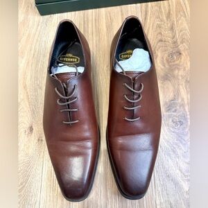 Gifennse Shoemakers Men’s Size 11 Dark Tan Leather Oxford Dress Shoes
